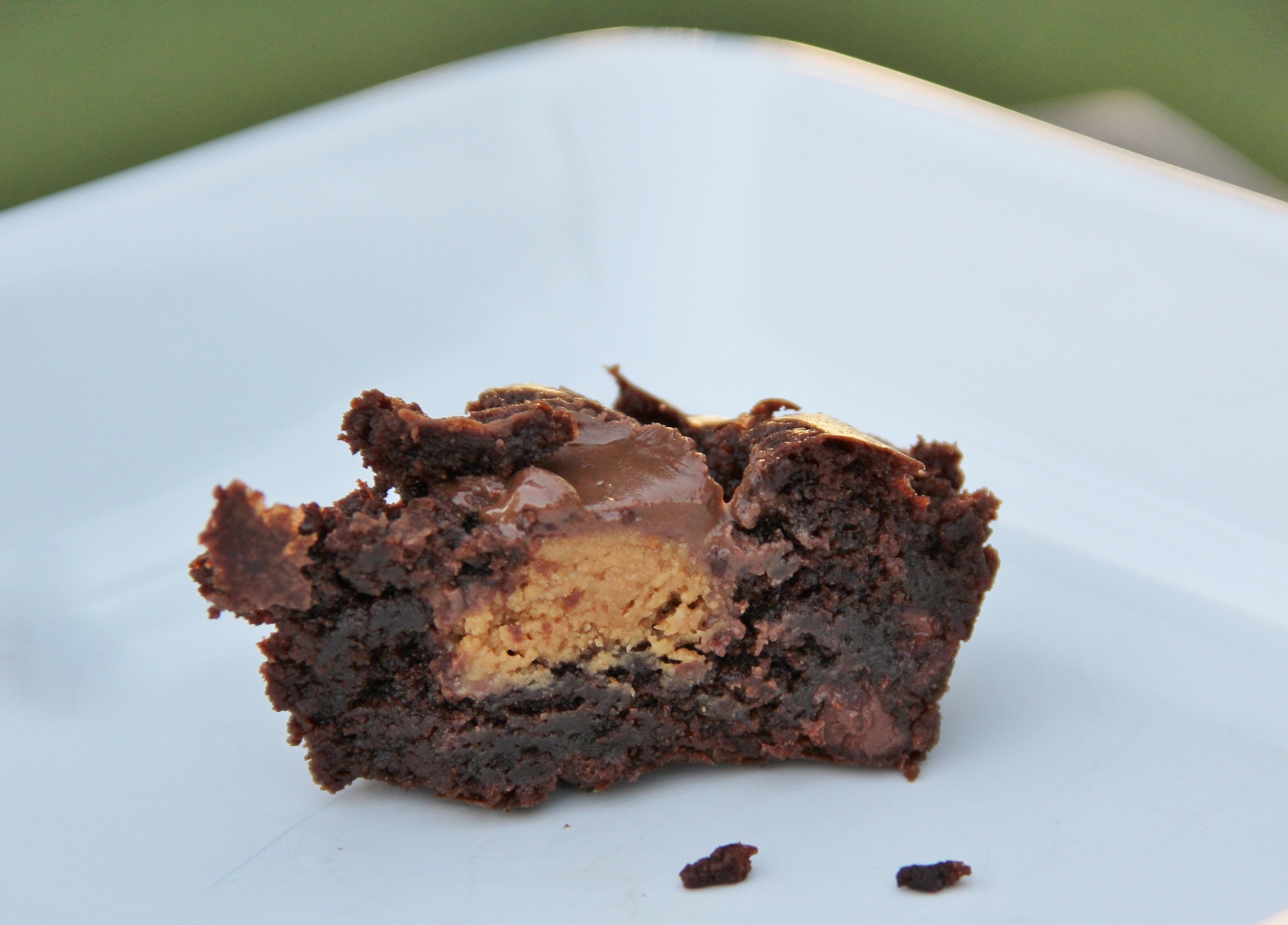 PB Stuffed Brownies