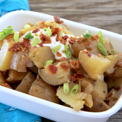 Loaded Slow Cooker Potatoes