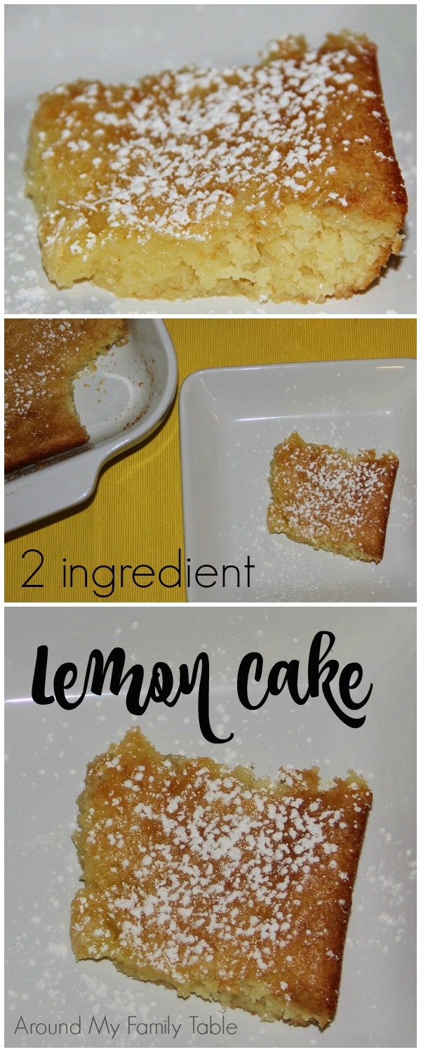 This is the easiest lemon cake ever! Just 2 ingredients in this lemon cake recipe.