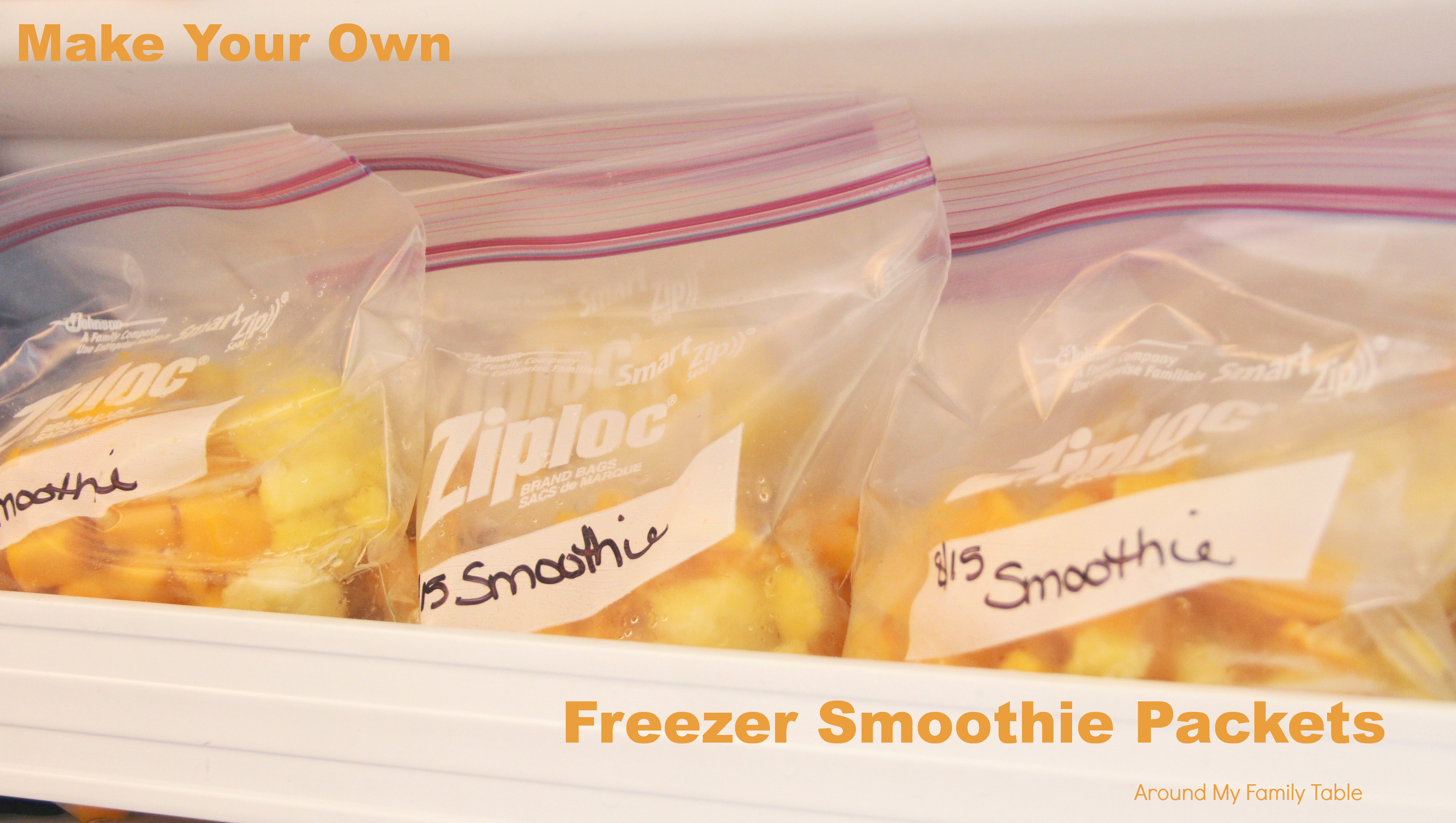 Freezer Cups Smoothies