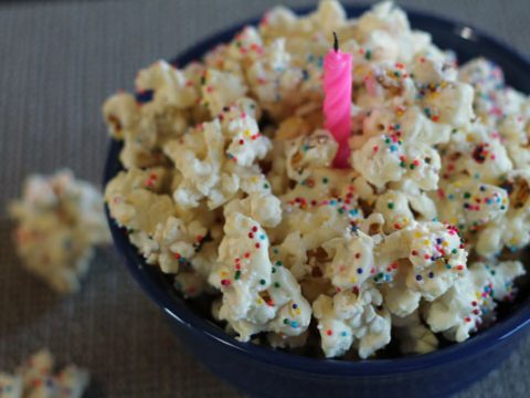 Birthday Cake Popcorn - Around My Family Table