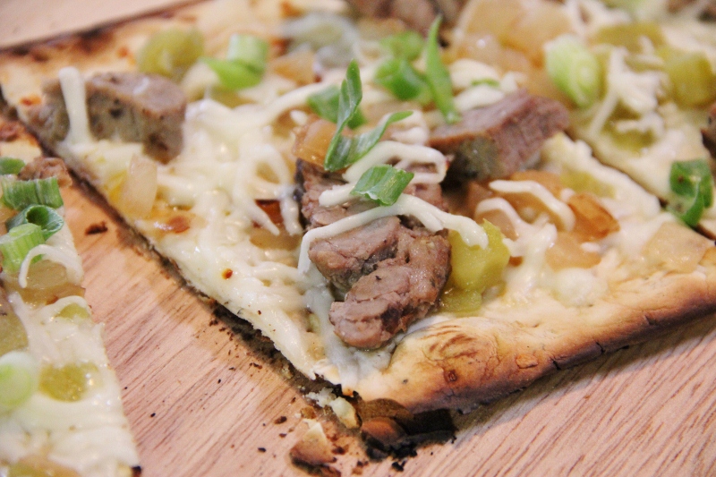 Pizza Fixin's Bar Party Ideas--Carne Asada Pizza