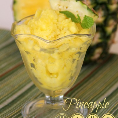 Pineapple Mint Granita