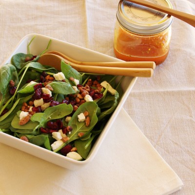 Fall-Inspired Spinach Salad