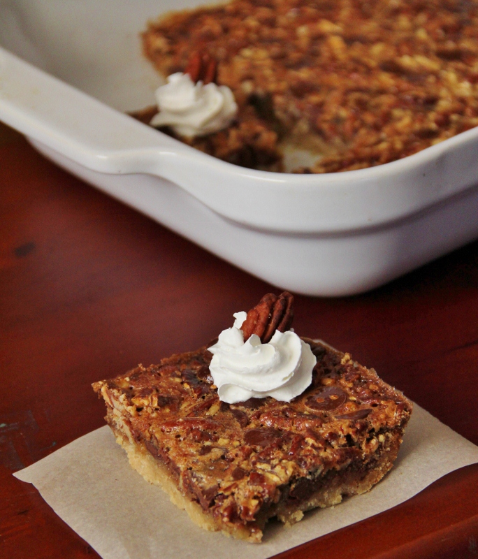 Chocolate Pecan Pie Bars