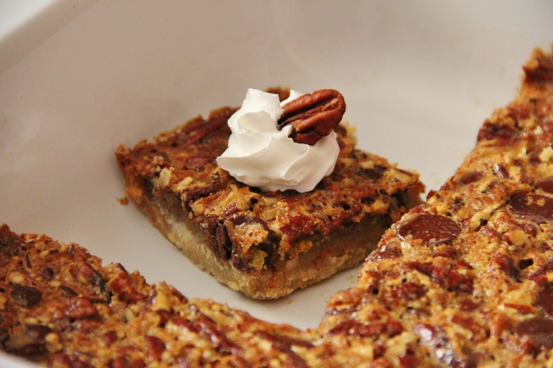 Chocolate Pecan Pie Bars