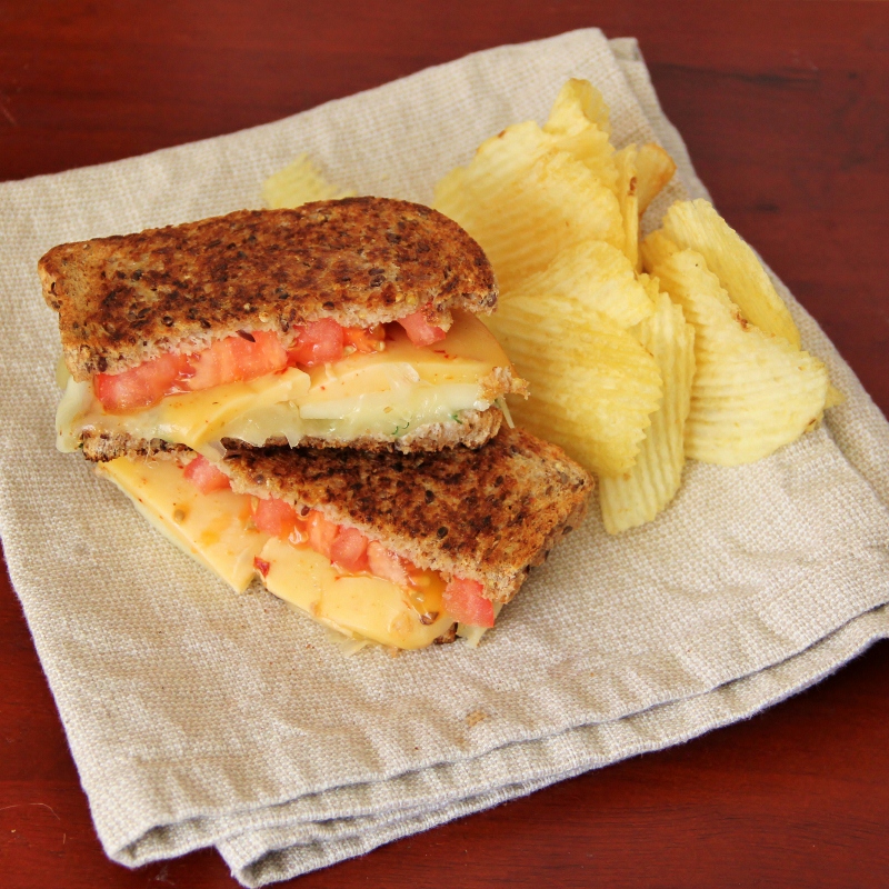 Grilled Triple Cheese Sandwiches