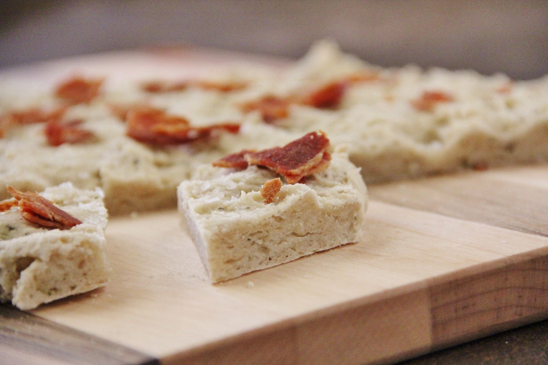 Bacon Herb Focaccia Bread (Gluten free & Dairy Free)