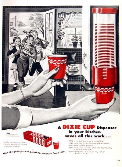 Vintage Dixie Cup Ad