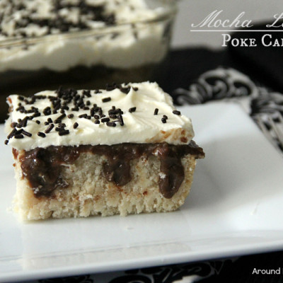 Mocha Latte Poke Cake