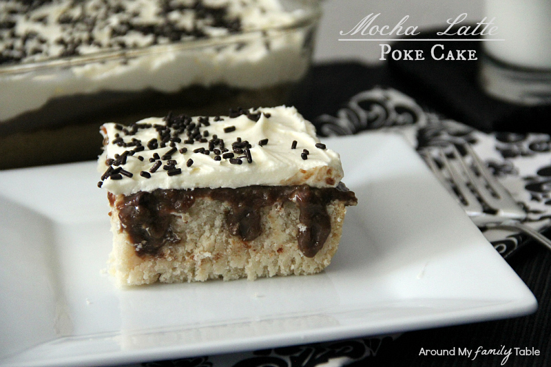 Mocha Latte Poke Cake