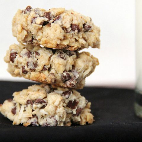 Coconut Chocolate Chip Oatmeal Cookies