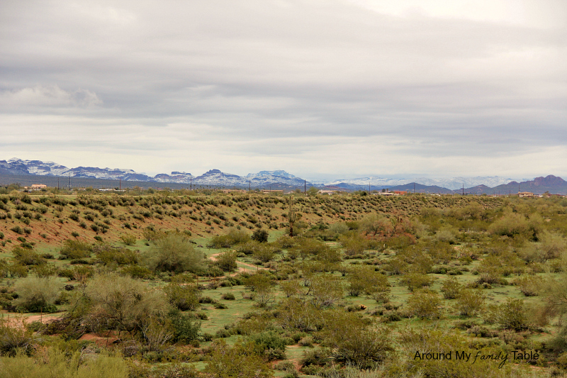 Snow in the Desert {plus a recipe for Snow Ice Cream} | Superstition Mountains in Phoenix, AZ