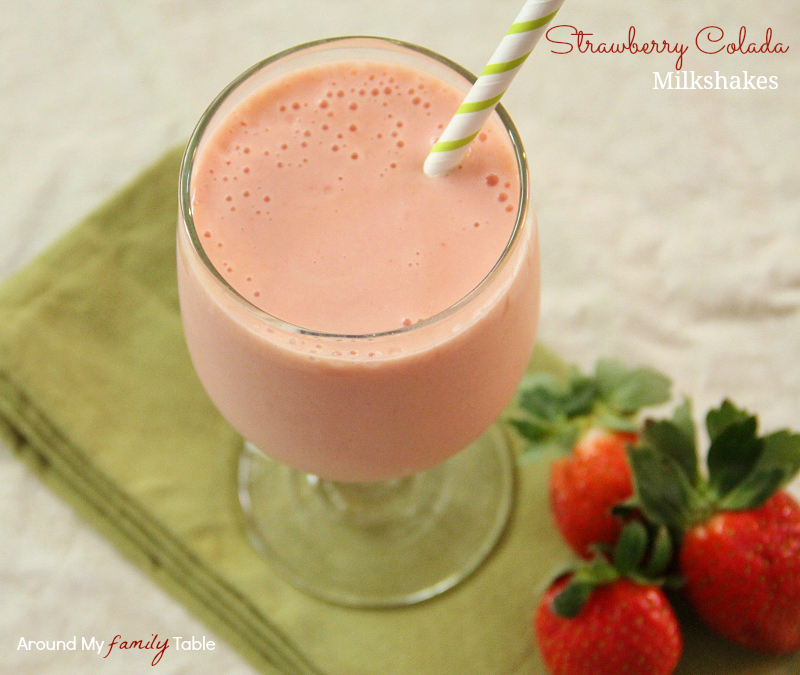 Stawberry Colada Milkshakes