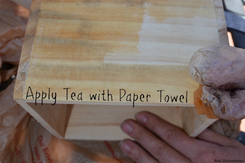Apply Tea with Paper Towel