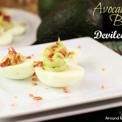 Avocado Bacon Deviled Eggs