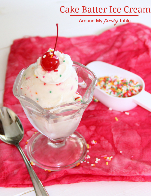 Cake Batter Ice Cream