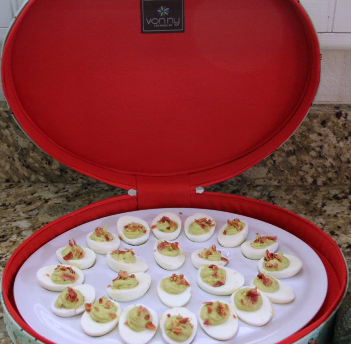 Avocado Bacon Deviled Eggs