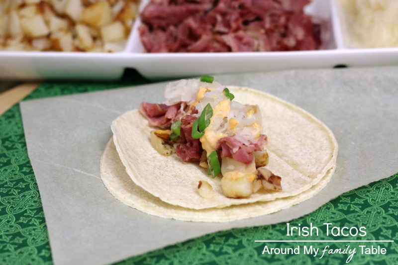 Irish Tacos....a fabulous way to use up leftover corned beef from St. Patrick's Day