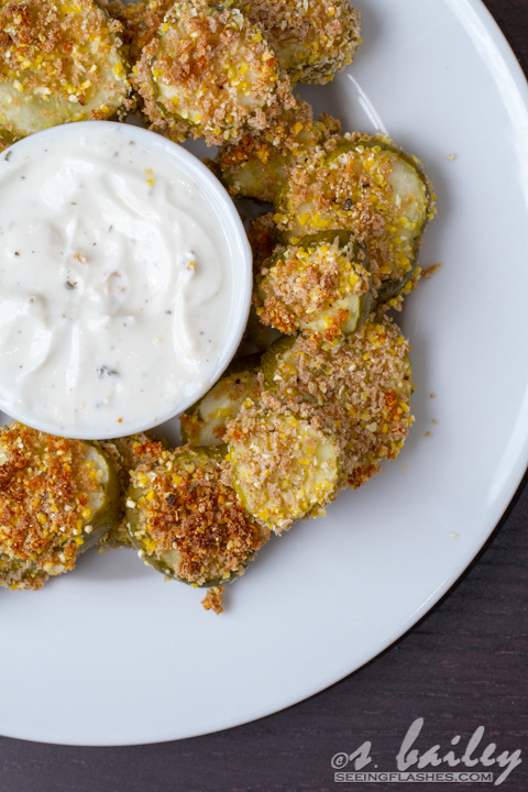 Baked Pickle Chips - Around My Family Table