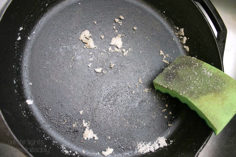 How to Properly Clean Your Cast Iron Skillet - Around My Family Table