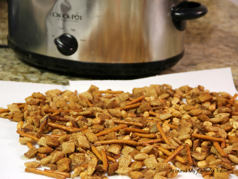 Slow Cooker Snack Mix (gluten free, vegan but can easily be made traditional too)