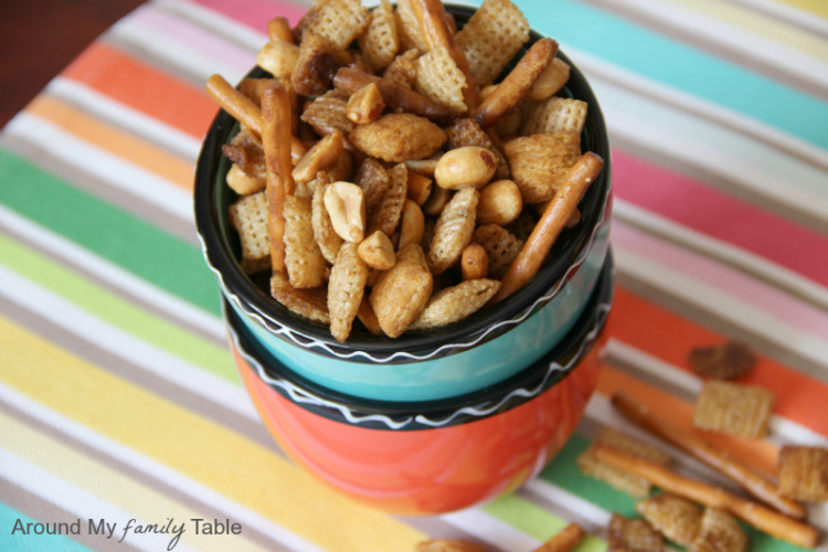 Slow Cooker Snack Mix Around My Family Table