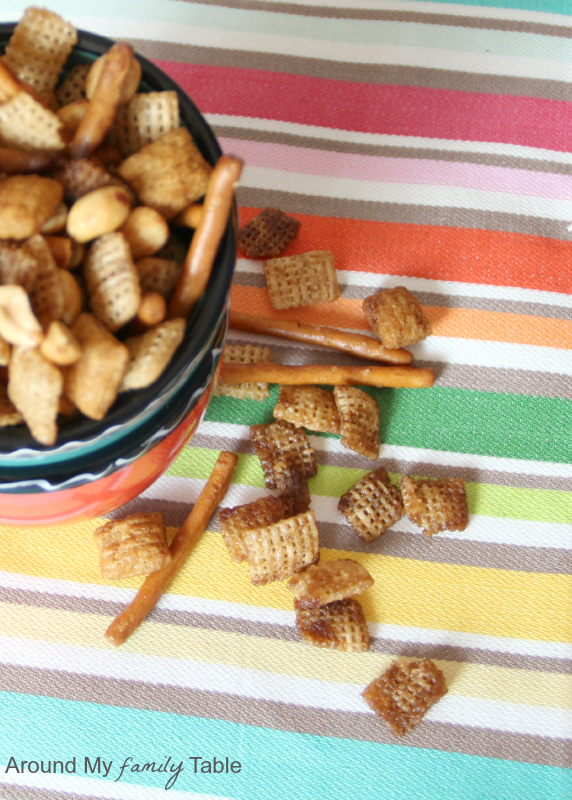 Slow Cooker Snack Mix (gluten free, vegan but can easily be made traditional too)