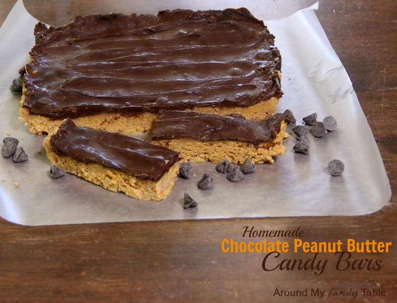 Peanut, Caramel and Chocolate Candy Bars Recipe