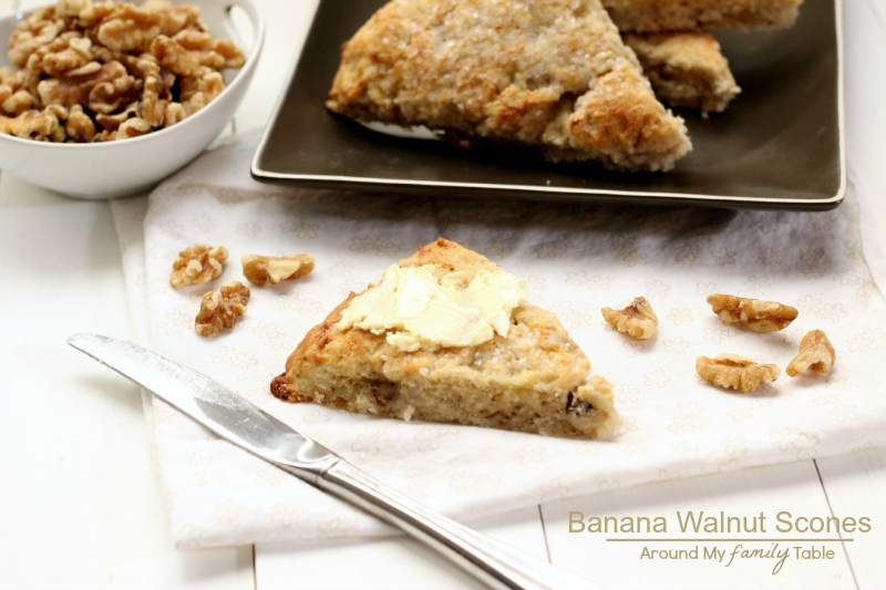 Banana Walnut Scones, so moist and delicious...plus they are gluten free, dairy free, and vegan!