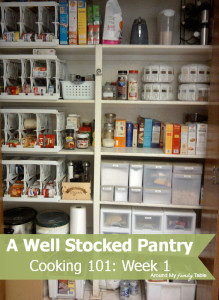 A Well Stocked Pantry -- AMFT