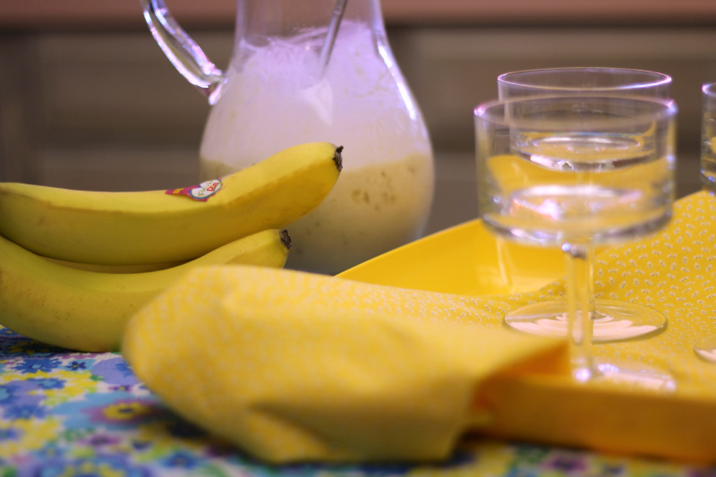 Frozen Banana Rum Cocktails