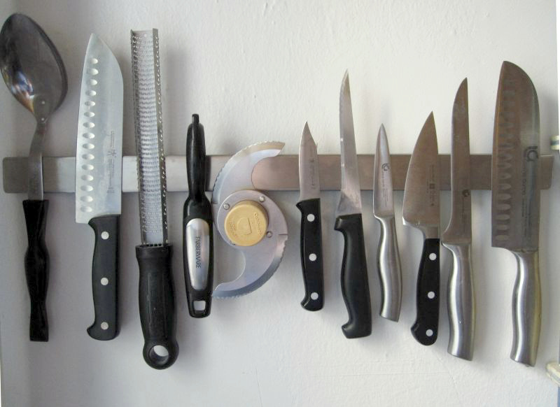 How to Properly Care for Knives -- magnetic knife rack