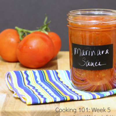 Cooking 101 Basics Week #5 – Marinara Sauce