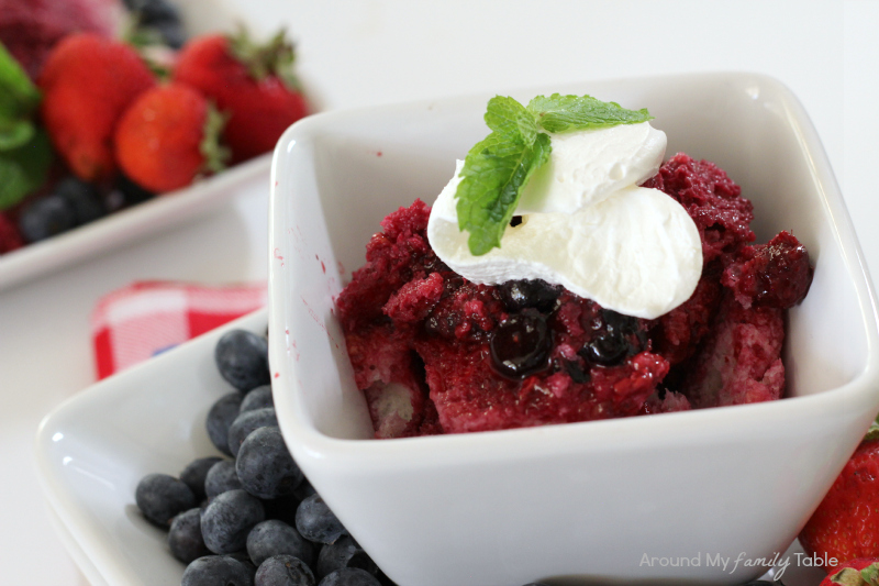 Gluten Free Summer Berry Bread Pudding