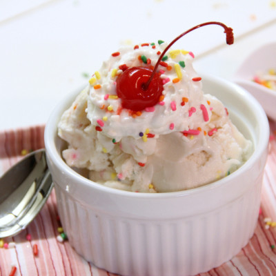 Gluten Free-Vegan Cake Batter Ice Cream