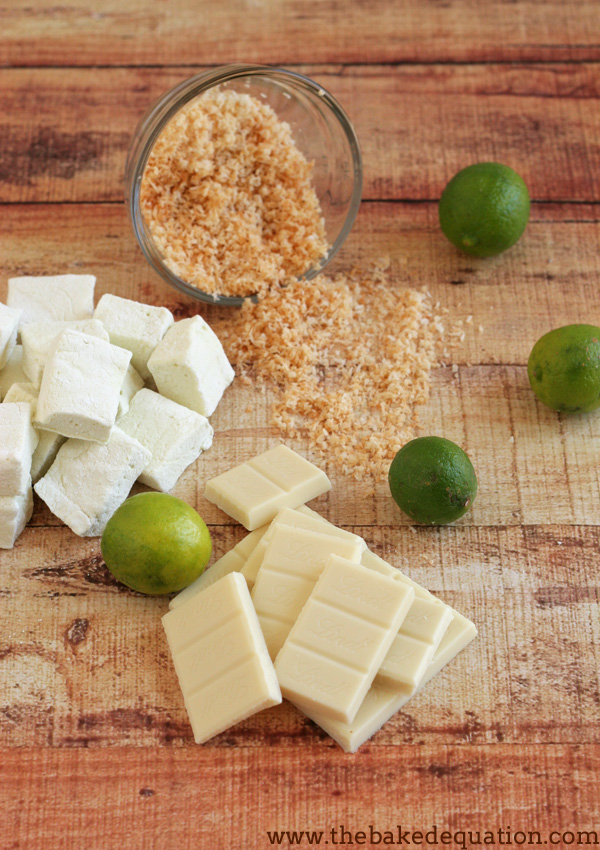 Toasted Coconut and Key Lime Marshmallows