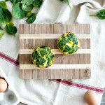 Clean Eating: Spinach + Neufchatel Mini Quiches with Almond Crumble Crust