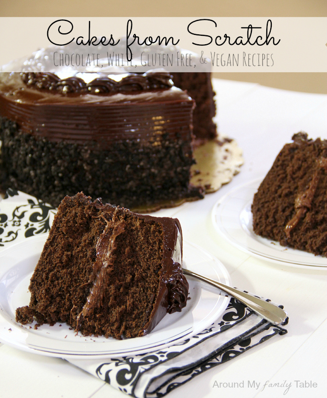 Desserts from Scratch....chocolate, white, gluten free, & vegan recipes!  Unswerving Chocolate Cake from Scratch cake3 main