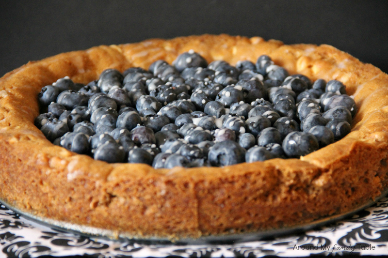 Biscoff Stuffed White Chocolate Chip Cookie Tart with Fresh Berries