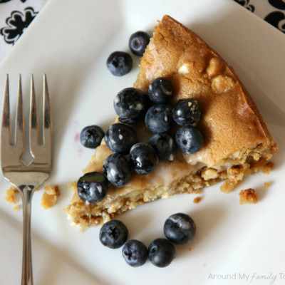 Biscoff Stuffed White Chocolate Chip Cookie Tart with Fresh Berries