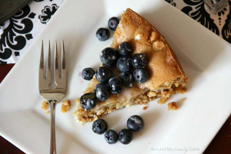 Biscoff Stuffed White Chocolate Chip Cookie Tart with Fresh Berries