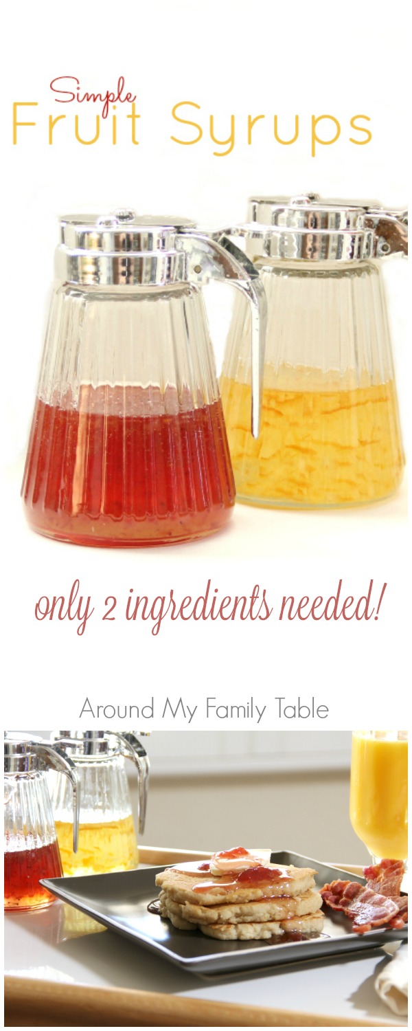 How to make homemade fruit syrups - just TWO ingredients!