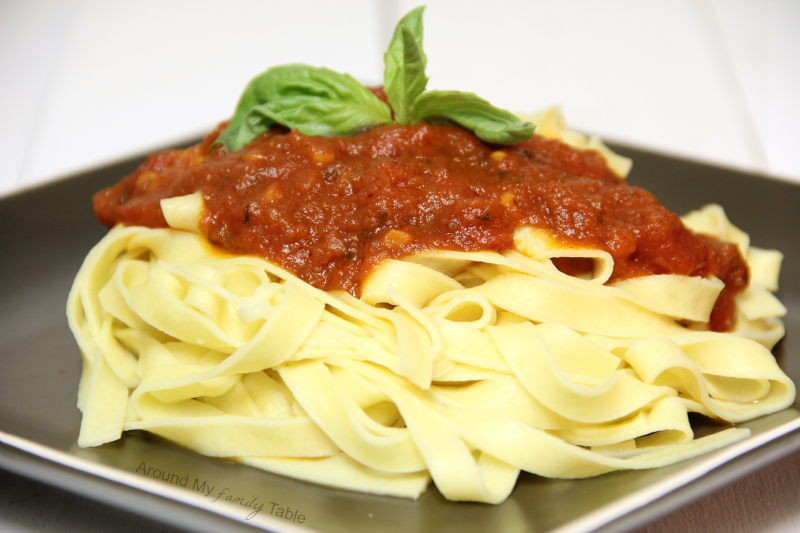 Homemade Pasta and Marinara Sauce!