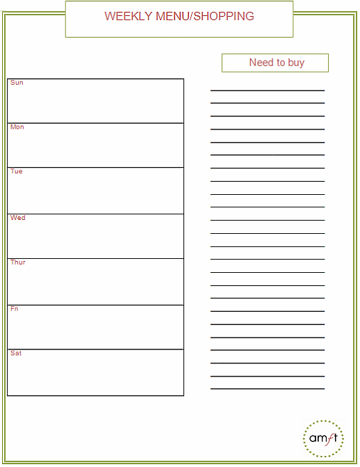 Printable Weekly Menu Template from www.aroundmyfamilytable.com