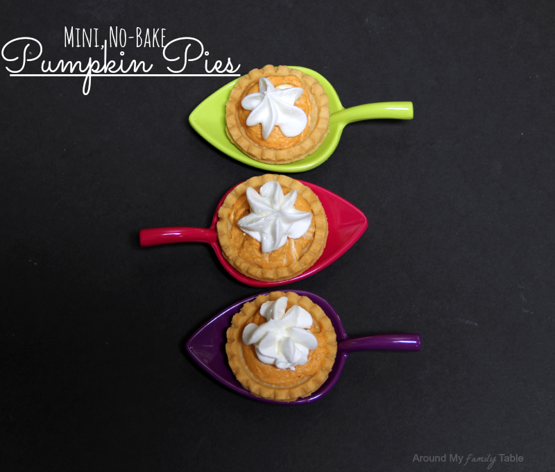 Mini No-Bake Pumpkin Pies