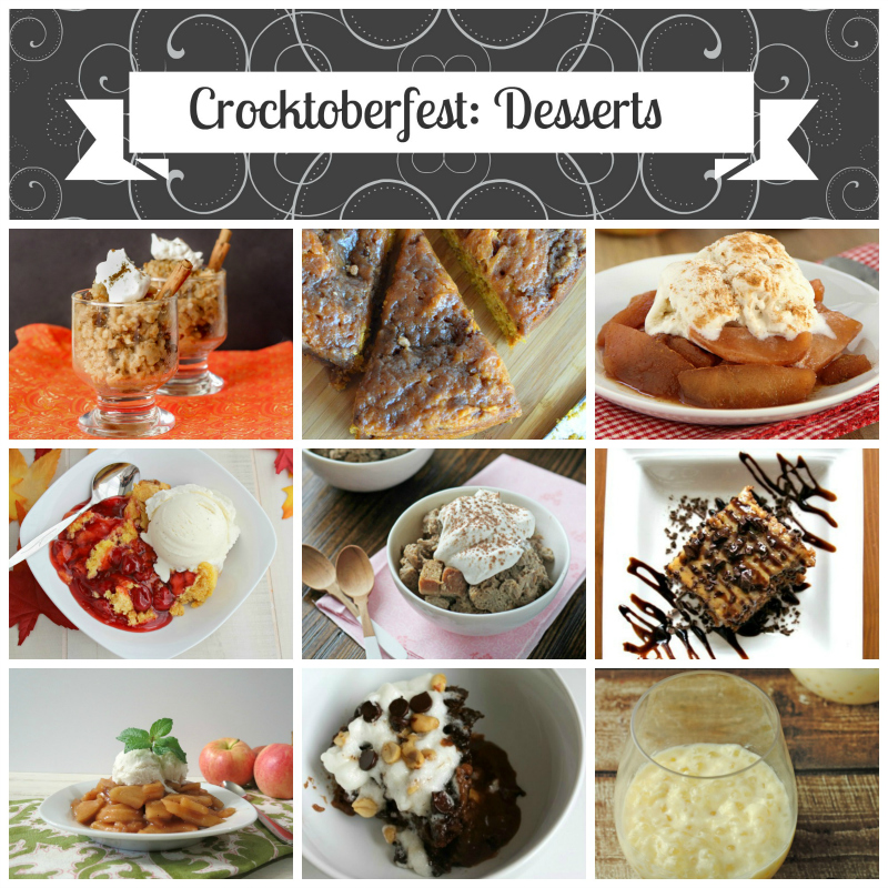 10 scrumptious dessert recipes in a slow cooker -- #Crocktoberfest2013