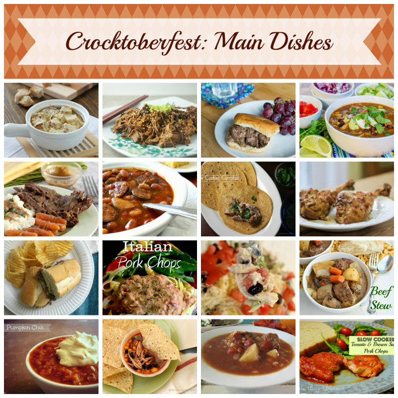 17 amazing main dish slow cooker recipes -- #Crocktoberfest2013