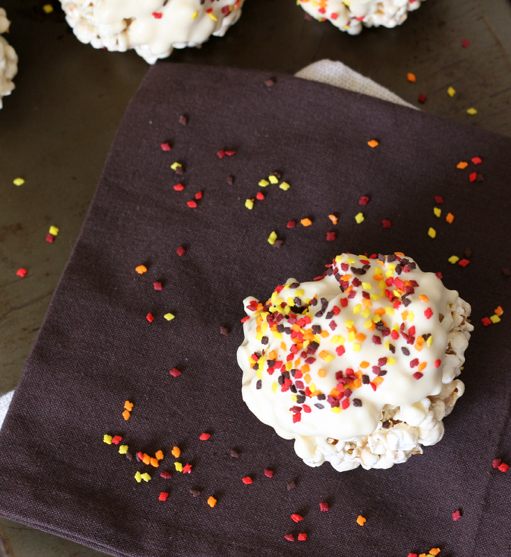 Pumpkin Pie Spiced Popcorn Balls