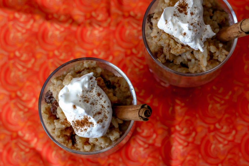 Pumpkin Rice Pudding in a slow cooker